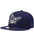 Фото #1 товара Men's Navy Stockton Ports Authentic Collection Team Alternate 59FIFTY Fitted Hat