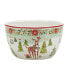 Фото #2 товара Joy of Christmas 24 oz Ice Cream Bowls Set of 4
