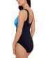 Women's Printed High-Neck One-Piece Swimsuit, Created for Macy's
