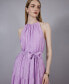 ფოტო #11 პროდუქტის Women's Plisse Halter Tiered Maxi Dress