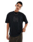 Фото #1 товара AllSaints Below tonal logo t-shirt in black