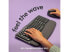 Фото #4 товара Logitech Wave Keys Wireless Ergonomic Keyboard with Cushioned Palm Rest, Comfort