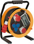 Brennenstuhl 1319250 - Black - Orange - Plastic - 5 AC outlet(s) - Straight - 25 m - IP44