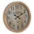 Wall Clock Natural Wood Crystal 60 x 60 x 6,5 cm