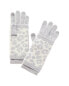 Фото #1 товара Hannah Rose Leopard Double-Faced Jacquard 3-In-1 Cashmere Tech Gloves Women's