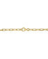 ფოტო #3 პროდუქტის EFFY® Onyx, Sapphire (1/20 ct. t.w.) & Diamond (1/10 ct. t.w.) Evil Eye 18" Pendant Necklace in 14k Gold