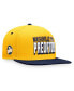 Men's Gold, Navy Nashville Predators Heritage Retro Two-Tone Snapback Hat