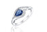 Silver ring with zircons SVLR0010SH8M4