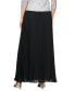 Petite Pull-On Pleated A-Line Maxi Skirt