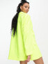 Фото #5 товара ASOS DESIGN oversized grandad suit blazer in fluro yellow