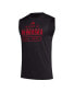 Фото #3 товара Men's Black Nebraska Huskers Sideline AEROREADY Pregame Tank Top