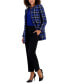 Petite Plaid Open-Front Topper Jacket