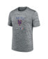 Фото #3 товара Men's Anthracite New York Mets Authentic Collection Velocity Practice Space-Dye Performance T-shirt