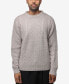 ფოტო #1 პროდუქტის Men's Crewneck Mixed Texture Sweater
