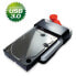 FANTEC HDD Sneaker USB 3.0 Docking - Black - White - Status - Serial ATA - 2.5,3.5" - 12 V - 2 A