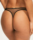 Bluebella Women's 242768 Black Sydney Thong Underwear Size 2XL