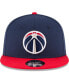 Men's Navy, Red Washington Wizards 2-Tone 9FIFTY Adjustable Snapback Hat