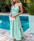 Women's Ornate Twisted Halter Maxi Beach Dress