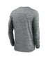Фото #4 товара Men's Gray Denver Broncos Sideline Team Velocity Performance Long Sleeve T-shirt