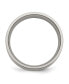 ფოტო #2 პროდუქტის Titanium 14k Gold Inlay Flat Wedding Band Ring