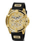 Фото #2 товара Guess Herren Multifunkion Armbanduhr King schwarz, gold 48 mm GW0537G2