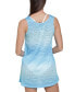 Фото #2 товара Women's Wavy-Burnout Ring-Hardware Mini Cover-Up Dress