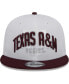 Фото #2 товара Men's White, Maroon Texas A&M Aggies Two-Tone Layer 9FIFTY Snapback Hat