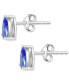 ფოტო #4 პროდუქტის EFFY® Tanzanite Pear Stud Earrings (1-1/6 ct. t.w.) in Sterling Silver