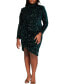 Фото #1 товара Plus Size Ruched Sequin Dress