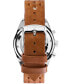 Women's Chronograph Jordan Brown Perforated Leather Strap Watch 40mm
