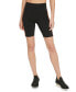 Фото #1 товара Dkny Women's 247037 Black Sport Gradient-Stripe High-Waist Bike Shorts Size XS