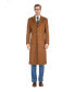 Фото #1 товара Men's Knee Length Wool Blend Three Button Long Jacket Overcoat Top Coat