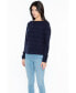 Фото #2 товара Women's 100% Pure Cashmere Horizontal Rib Boatneck Raglan Sweater