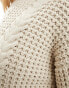 Фото #3 товара Selected Femme cable knit jumper in beige