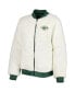 Фото #5 товара Women's Oatmeal and Green Green Bay Packers Switchback Reversible Full-Zip Jacket