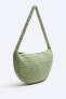 Фото #2 товара Плетеная сумка среднего размера ZARA