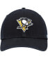 Men's Black Pittsburgh Penguins Team Clean Up Adjustable Hat