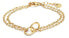 Modern gold-plated ring bracelet Seduction BJ02A5201