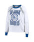 Women's White Los Angeles Dodgers Raglan Long Sleeve T-Shirt