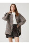 Пуховик Koton Oversize Plush Neck Shirt Jacket