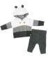 ფოტო #1 პროდუქტის Baby Boys Knit Hooded Cardigan and Pants, 2 Piece Set
