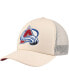 Фото #1 товара Men's Cream Colorado Avalanche Foam Front Trucker Adjustable Hat