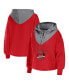 ფოტო #4 პროდუქტის Women's Red Chicago Bulls Pieced Quarter-Zip Hoodie Jacket