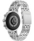 ფოტო #3 პროდუქტის Unisex CZ Smart Wear OS Stainless Steel Bracelet Smart Watch 41mm