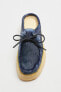 Clarks® x zara leather mule shoes