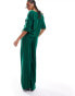 Фото #2 товара Nobody's Child Shona linen trousers co-ord in green