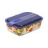 Фото #4 товара Герметичная коробочка для завтрака Luminarc Easy Box Синий Cтекло (6 штук) (1,22 L)