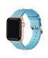 Skyler Teal Genuine Leather and Stud Band for Apple Watch, 42mm-44mm