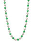 ფოტო #1 პროდუქტის Cultured Freshwater Pearl and Dyed Jade Necklace in 14k Gold