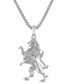 ფოტო #1 პროდუქტის Men's Crest of Bohemia Pendant Necklace in Sterling Silver, 24" + 2" extender